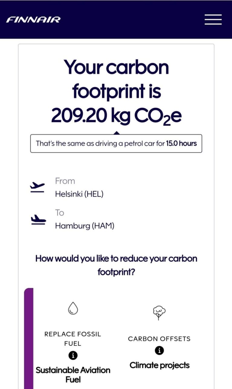 NEW ALTERNATIVE TO OFFSET CARBON FOOTRINT FROM BUSINESS FLYING